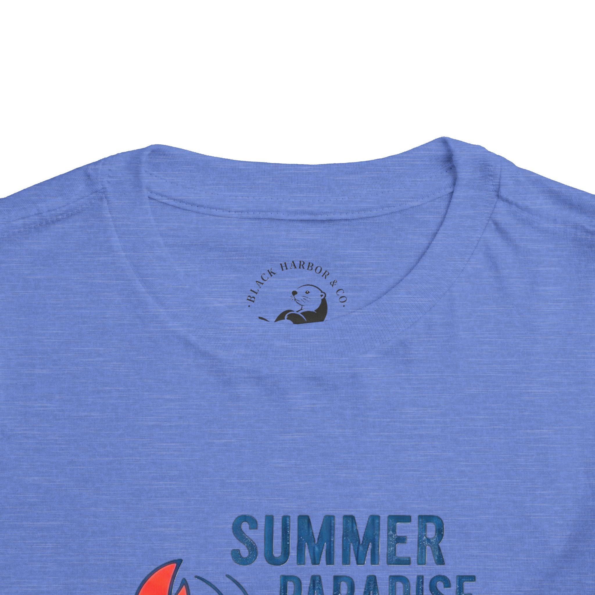 Summer Paradise Toddler Tee — Amusement Crew Whale & Lobster Graphic