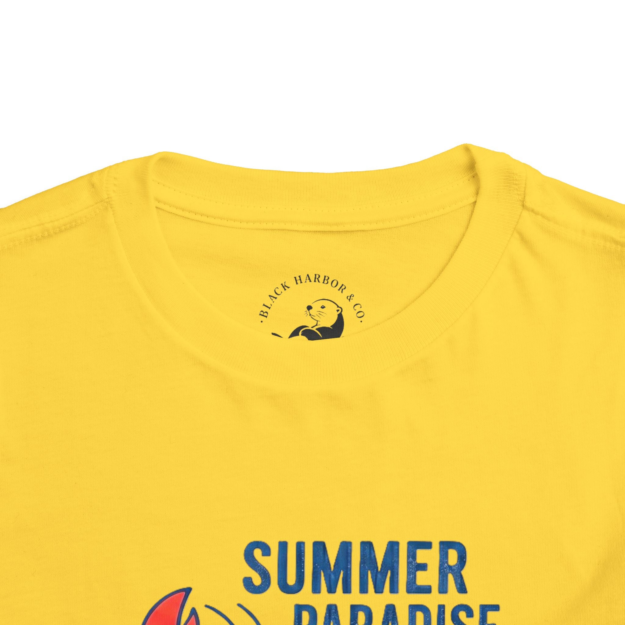 Summer Paradise Toddler Tee — Amusement Crew Whale & Lobster Graphic