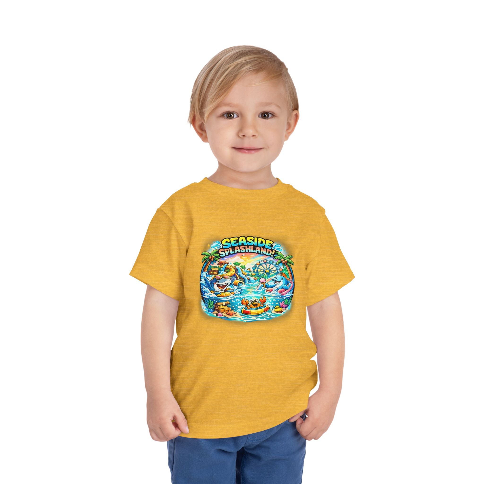 Seaside Splashland Toddler Tee — Cute Water Park Graphic Shirt