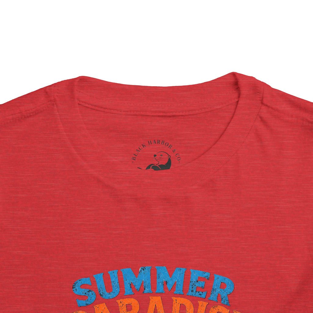 Toddler Tee — "Summer Paradise Amusement Crew" Beach Graphic
