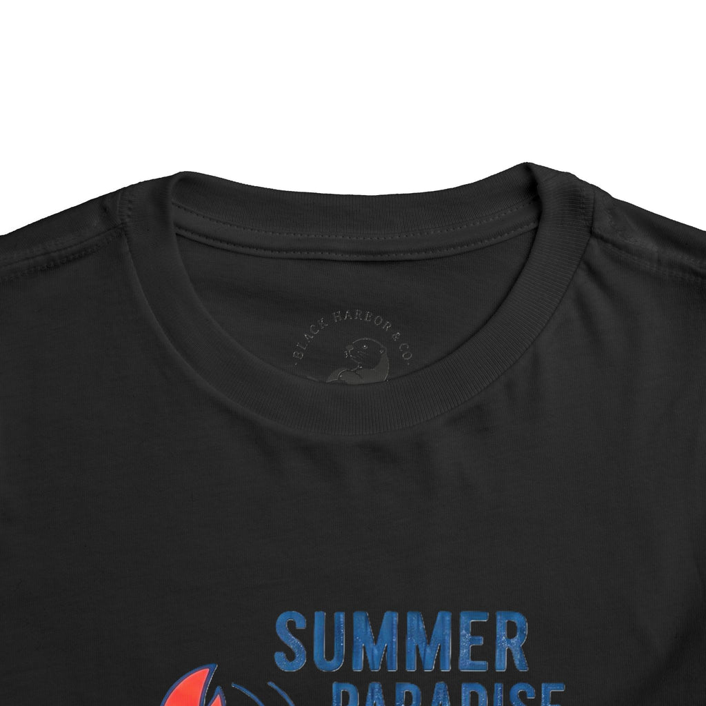 Summer Paradise Toddler Tee — Amusement Crew Whale & Lobster Graphic