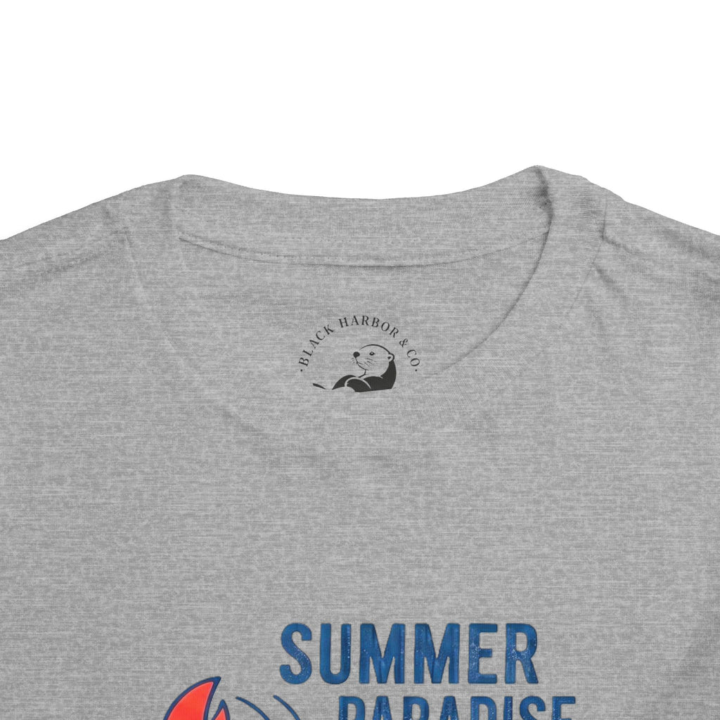 Summer Paradise Toddler Tee — Amusement Crew Whale & Lobster Graphic