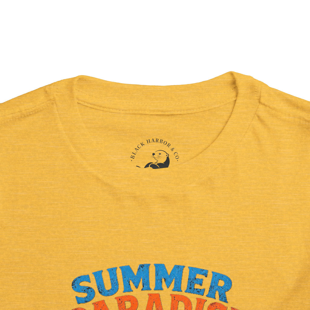 Toddler Tee — "Summer Paradise Amusement Crew" Beach Graphic