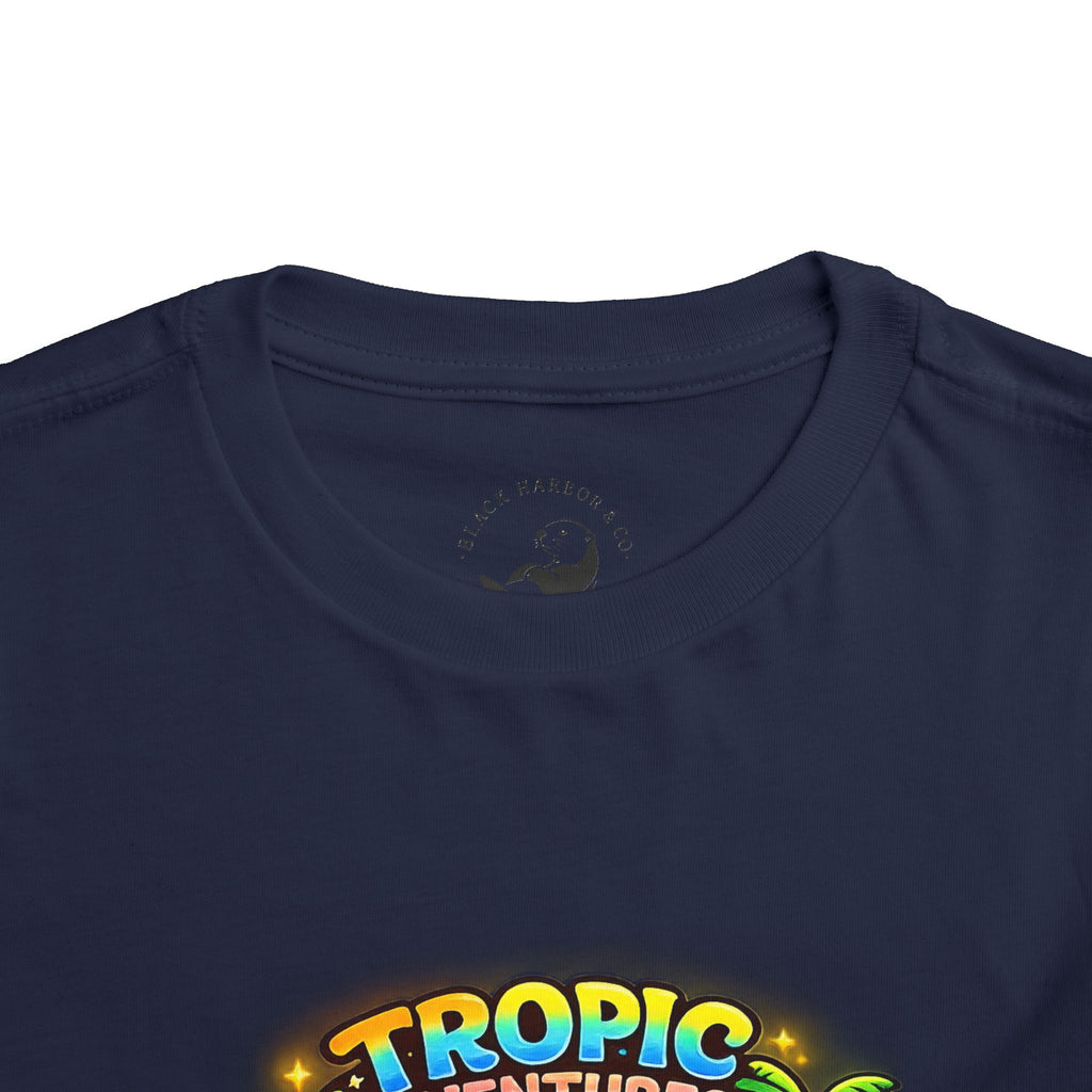 Toddler Tee — 'Tropic Adventures' Cute Beach Cartoon Shirt