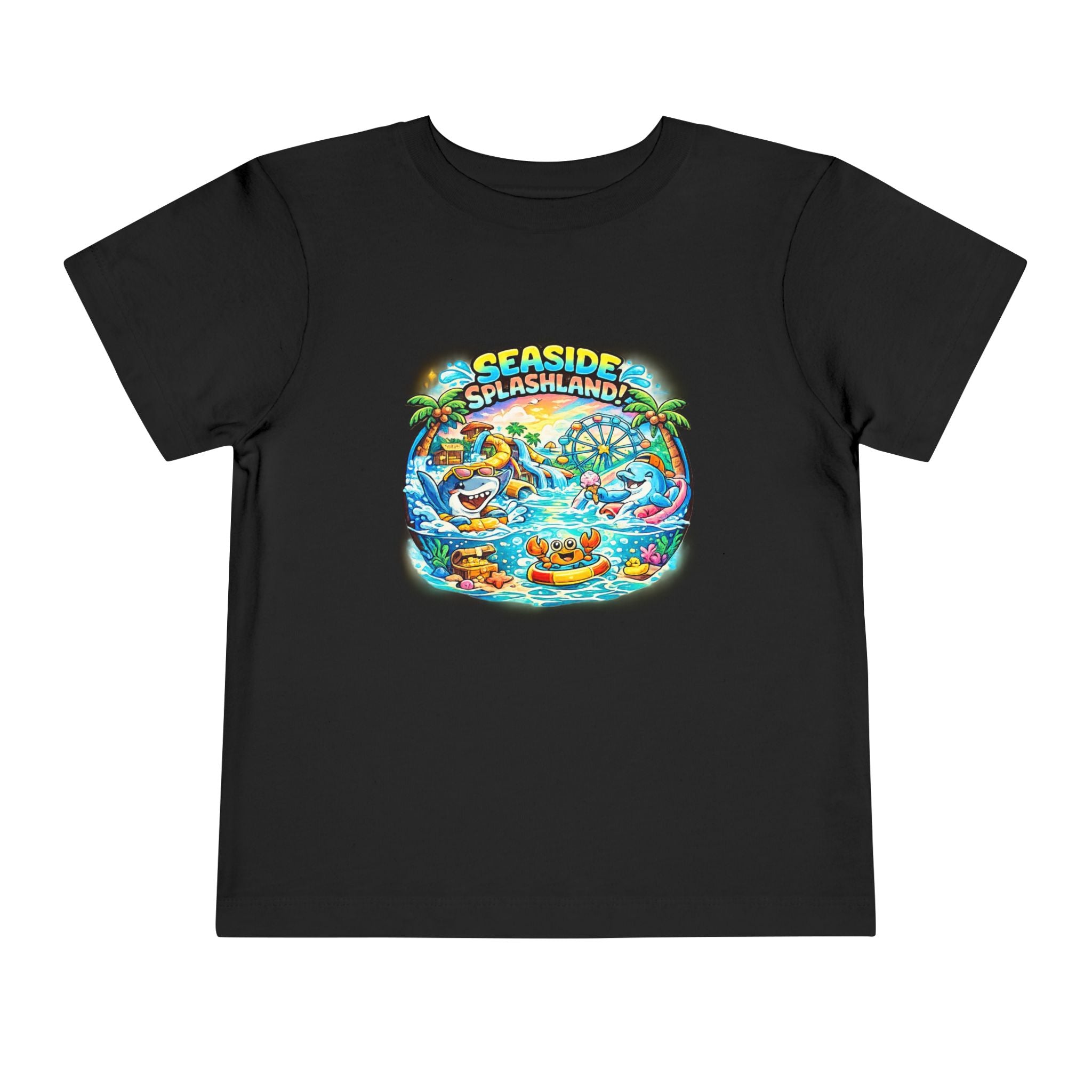 Seaside Splashland Toddler Tee — Cute Water Park Graphic Shirt
