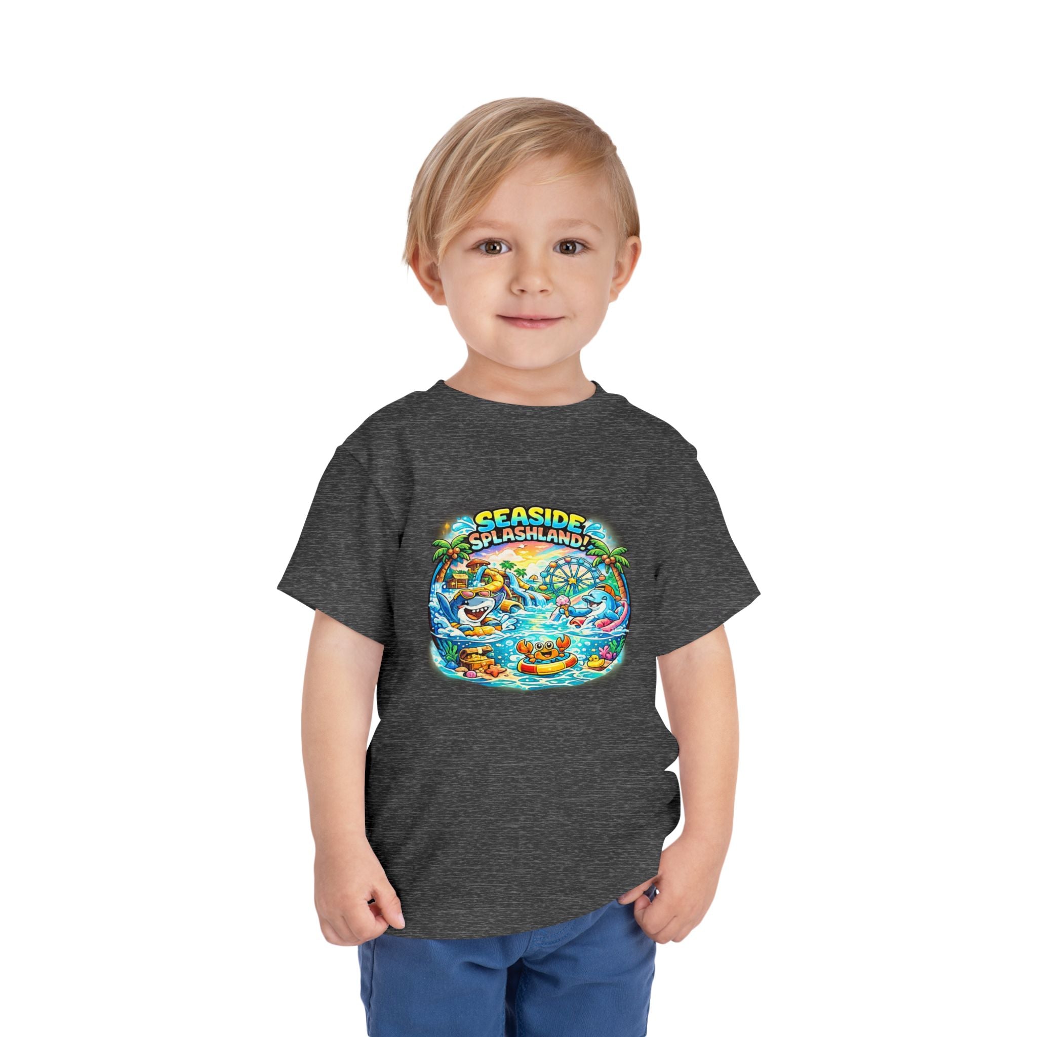 Seaside Splashland Toddler Tee — Cute Water Park Graphic Shirt