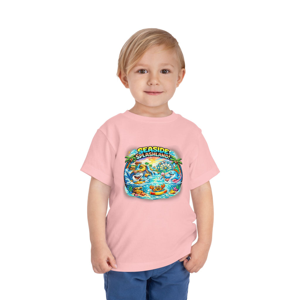 Seaside Splashland Toddler Tee — Cute Water Park Graphic Shirt
