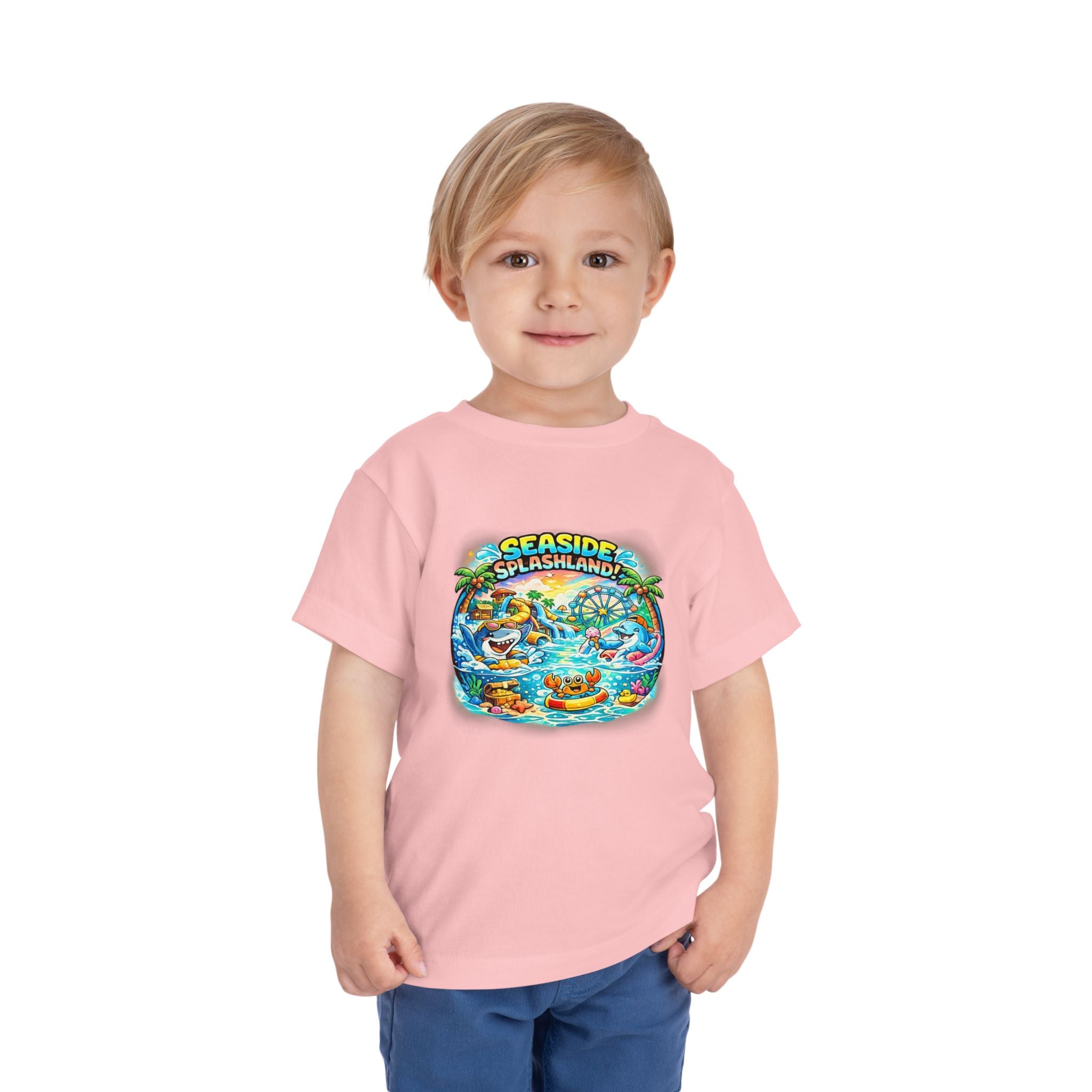 Seaside Splashland Toddler Tee — Cute Water Park Graphic Shirt