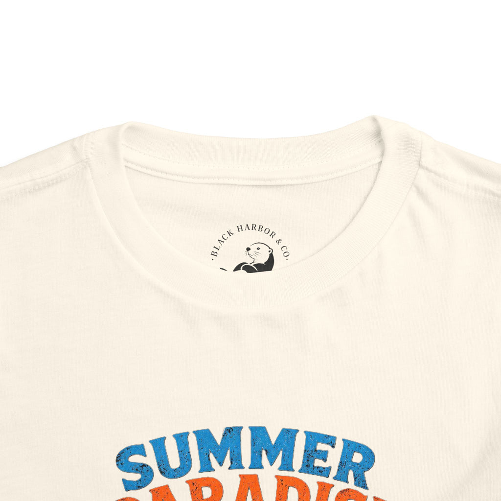Toddler Tee — "Summer Paradise Amusement Crew" Beach Graphic