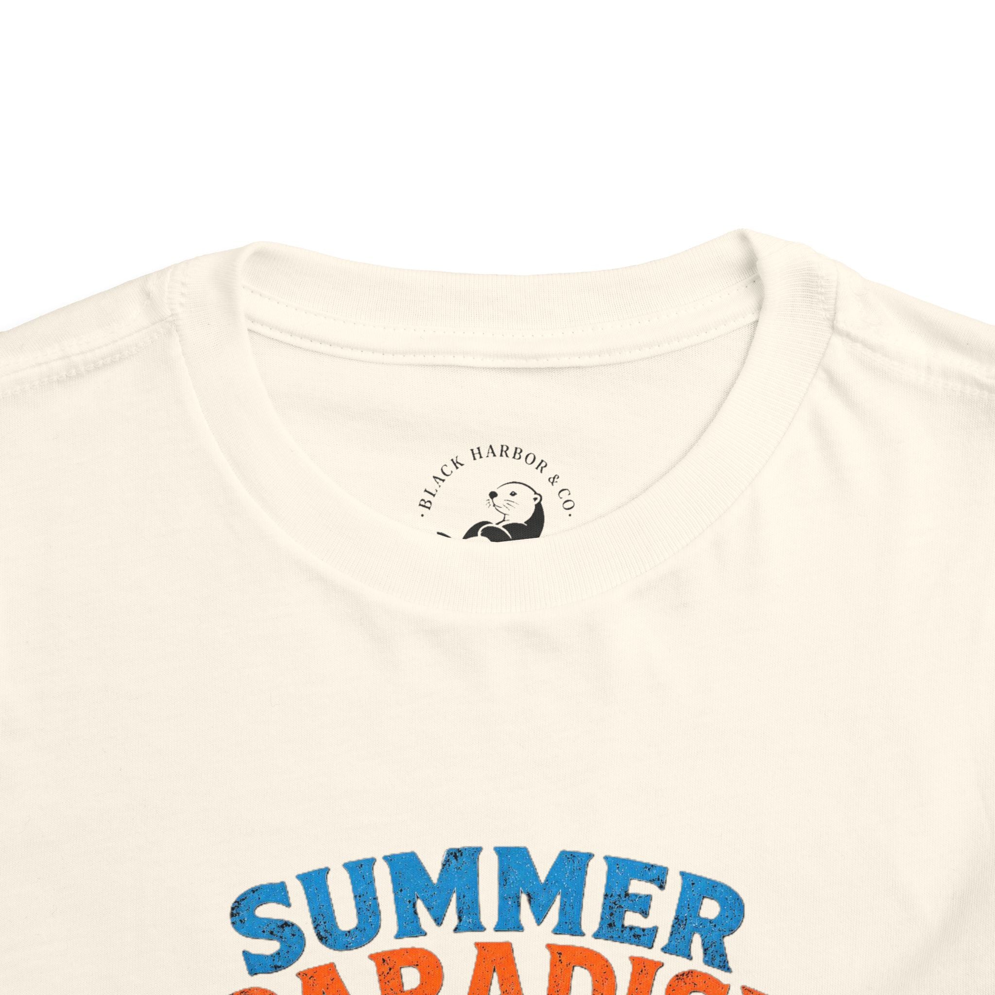 Toddler Tee — "Summer Paradise Amusement Crew" Beach Graphic