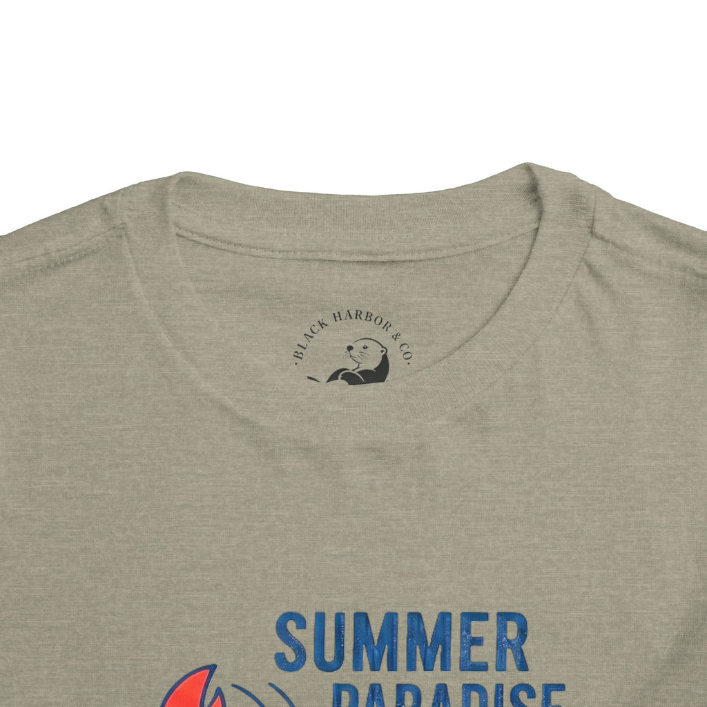 Summer Paradise Toddler Tee — Amusement Crew Whale & Lobster Graphic
