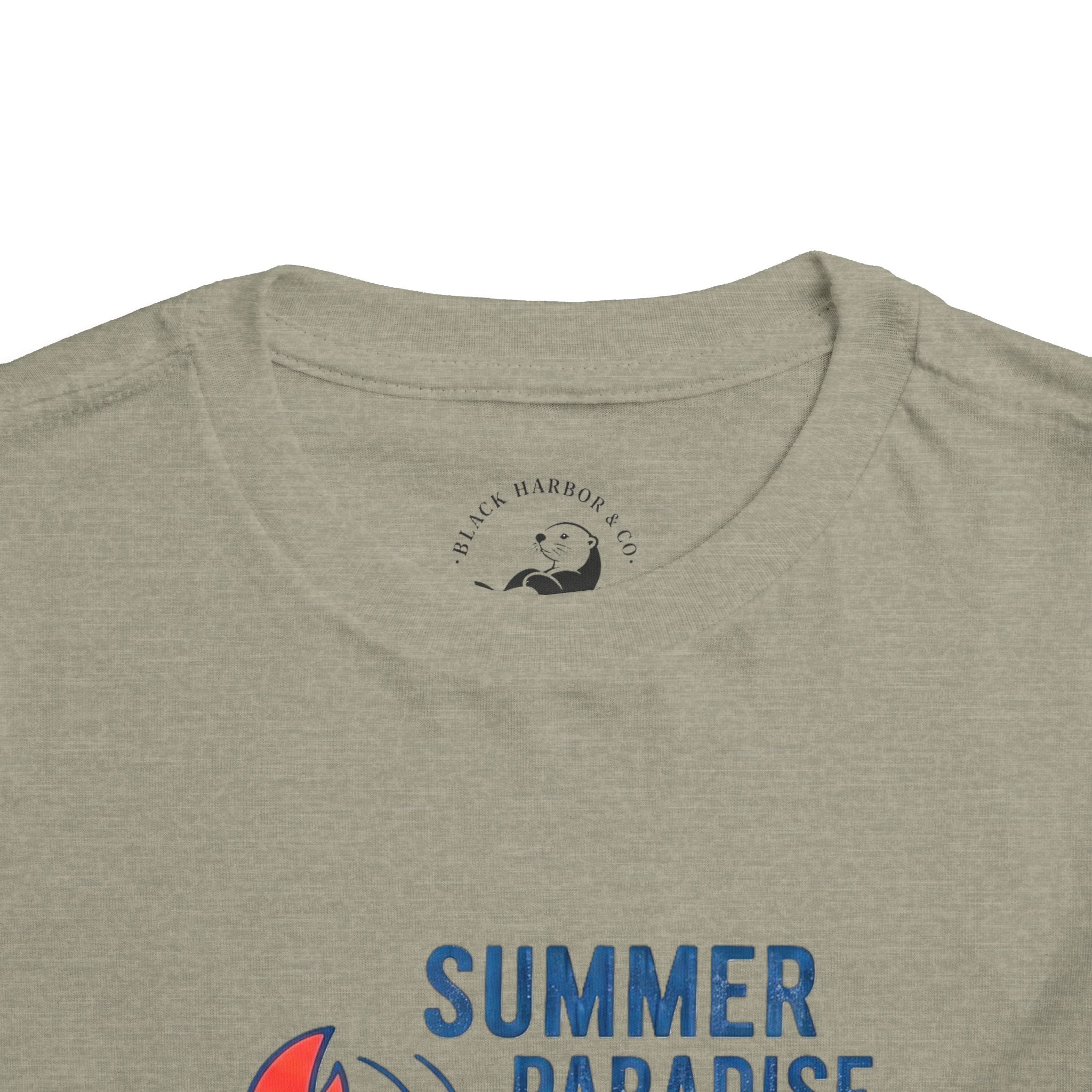 Summer Paradise Toddler Tee — Amusement Crew Whale & Lobster Graphic