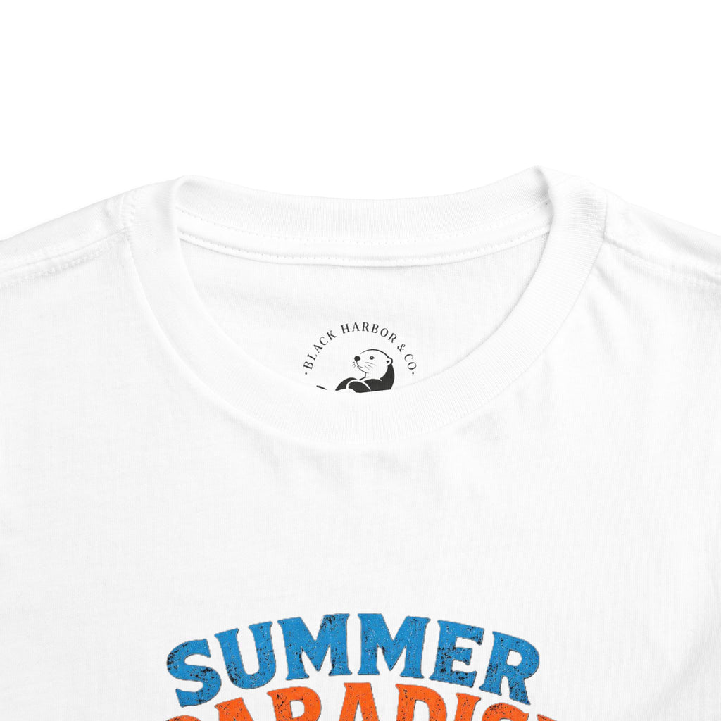 Toddler Tee — "Summer Paradise Amusement Crew" Beach Graphic