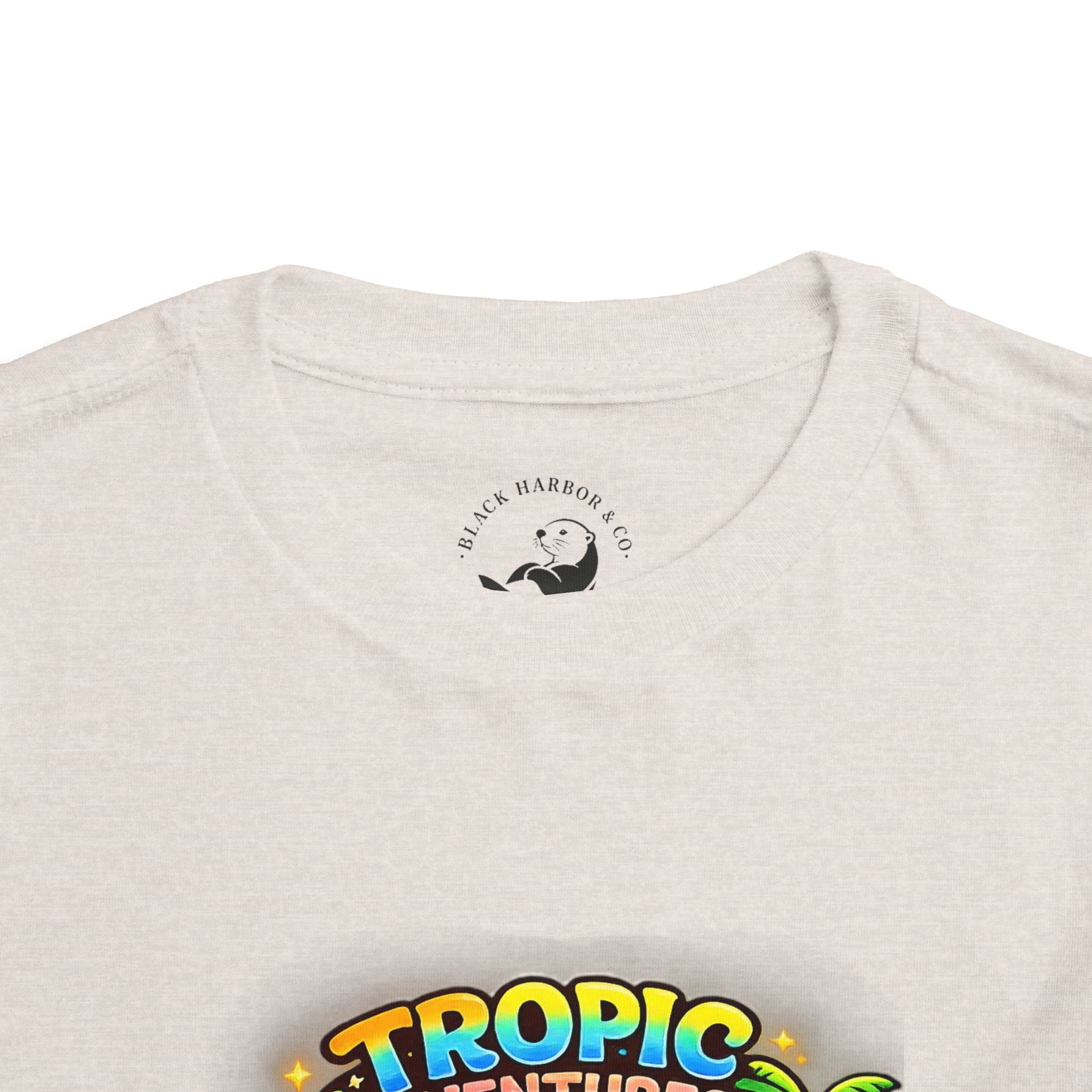 Toddler Tee — 'Tropic Adventures' Cute Beach Cartoon Shirt