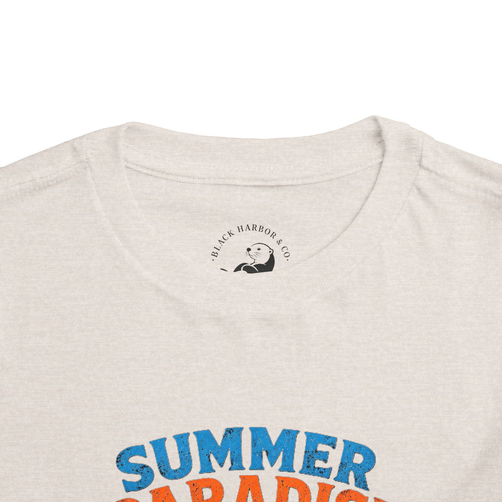 Toddler Tee — "Summer Paradise Amusement Crew" Beach Graphic