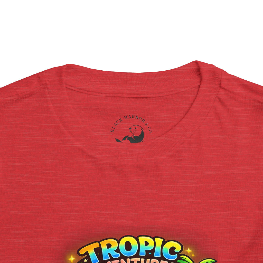 Toddler Tee — 'Tropic Adventures' Cute Beach Cartoon Shirt