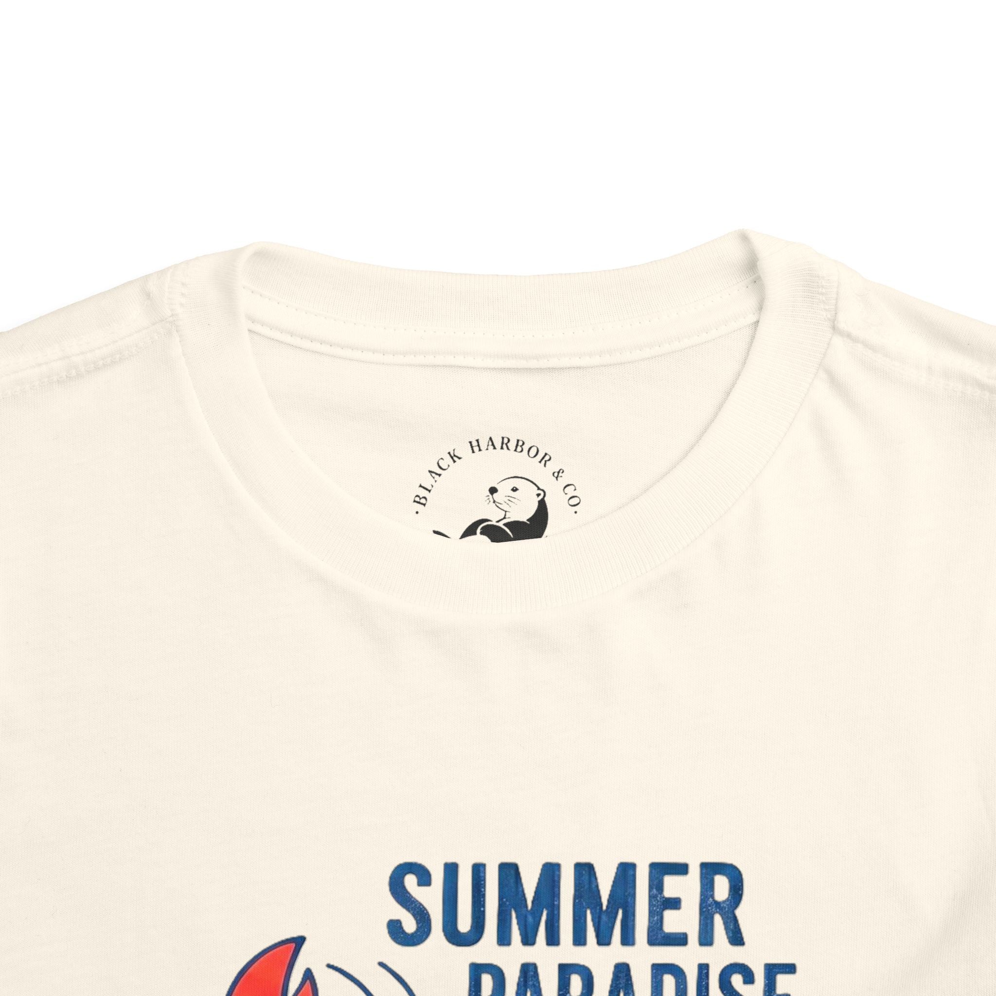 Summer Paradise Toddler Tee — Amusement Crew Whale & Lobster Graphic