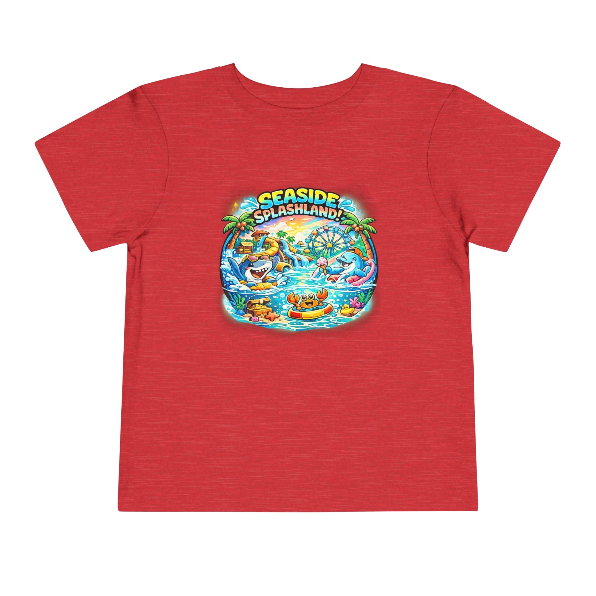 Seaside Splashland Toddler Tee — Cute Water Park Graphic Shirt