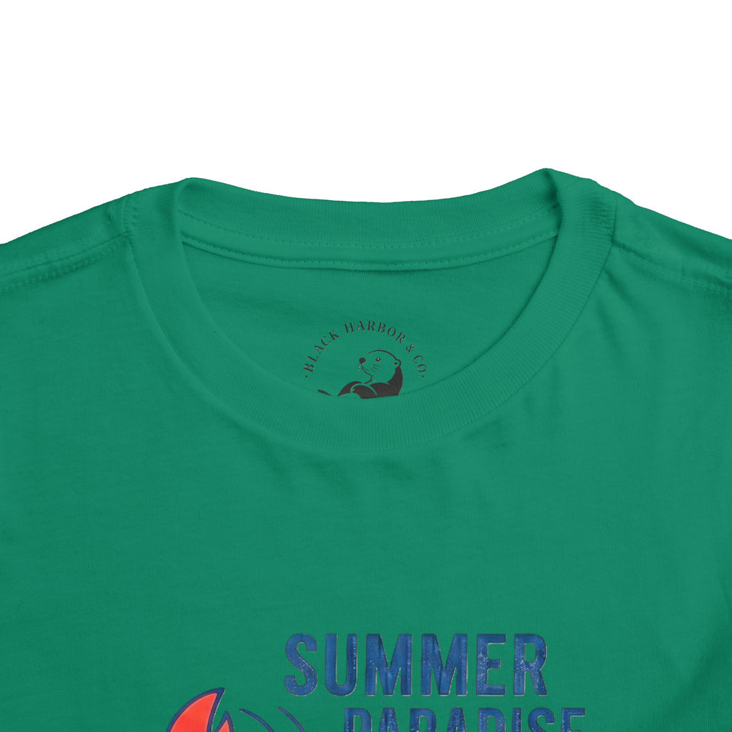 Summer Paradise Toddler Tee — Amusement Crew Whale & Lobster Graphic