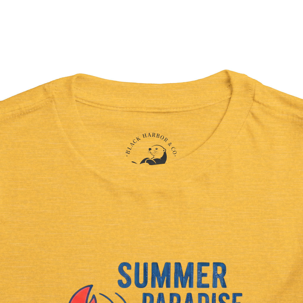 Summer Paradise Toddler Tee — Amusement Crew Whale & Lobster Graphic