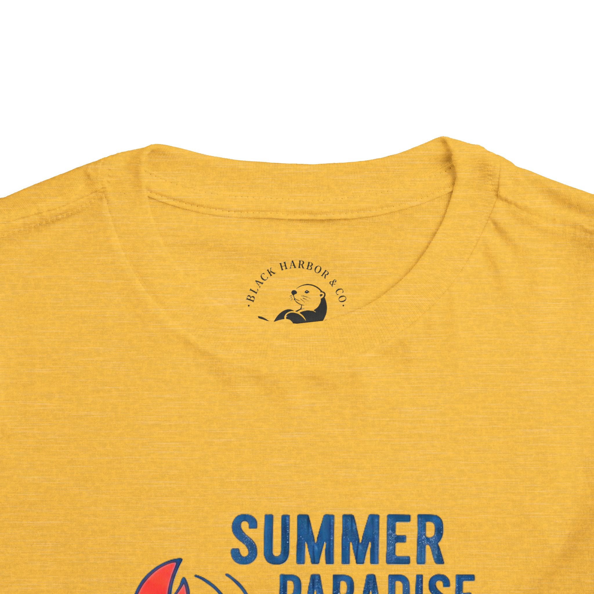 Summer Paradise Toddler Tee — Amusement Crew Whale & Lobster Graphic