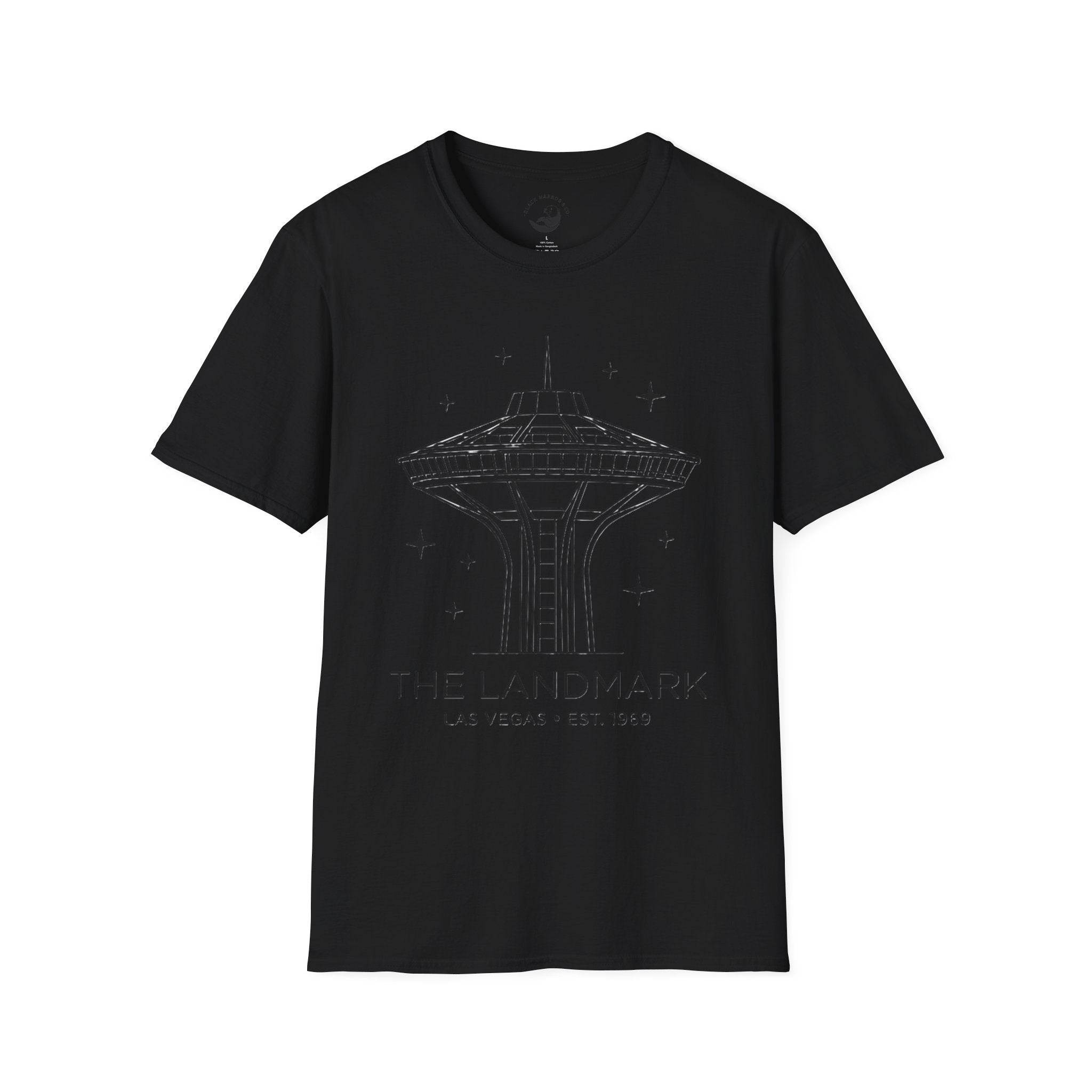 Las Vegas Landmark Adult T-Shirt — The Landmark Retro Space Needle Illustration