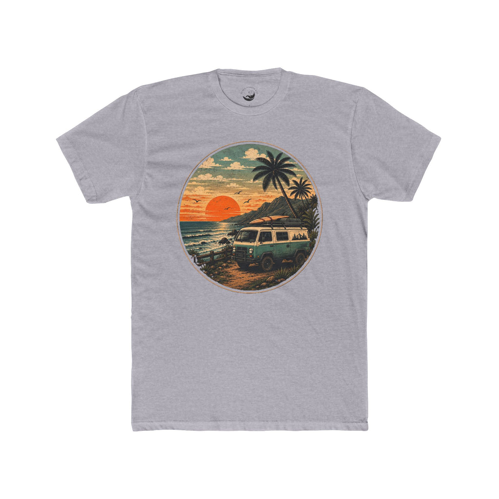 Vintage Surf Van Sunset  AdultTee