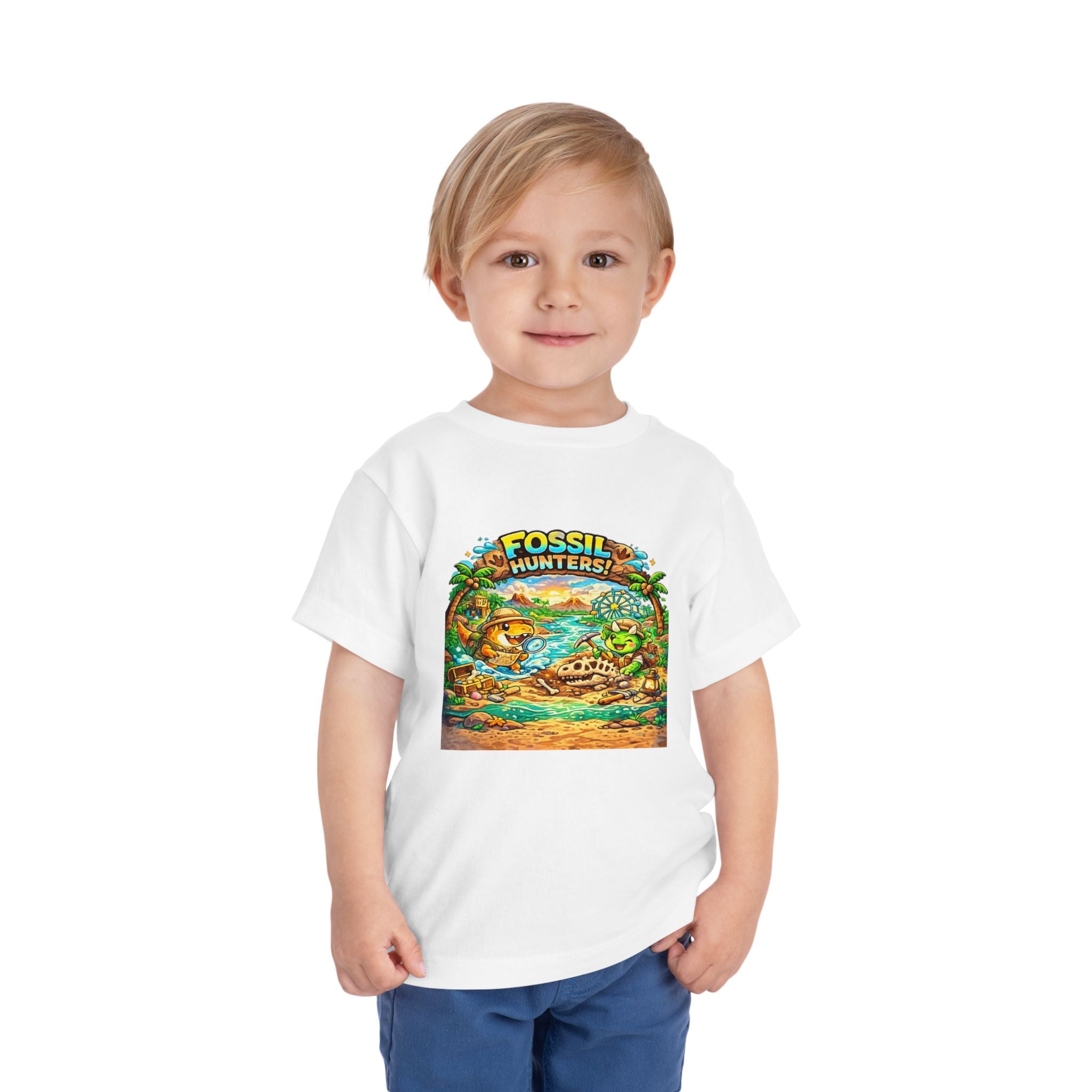 Toddler Tee — "Fossil Hunters" Dino Adventure Graphic