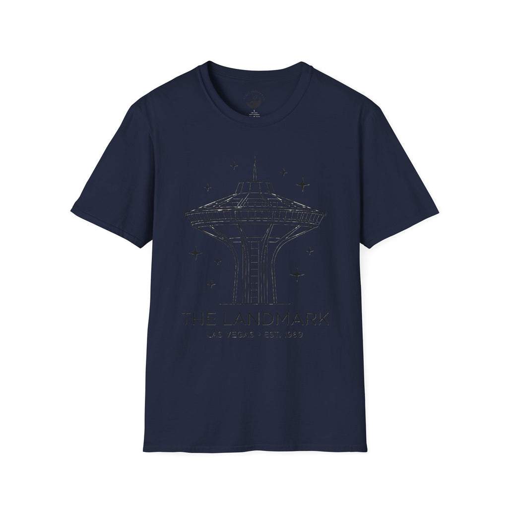 Las Vegas Landmark Adult T-Shirt — The Landmark Retro Space Needle Illustration