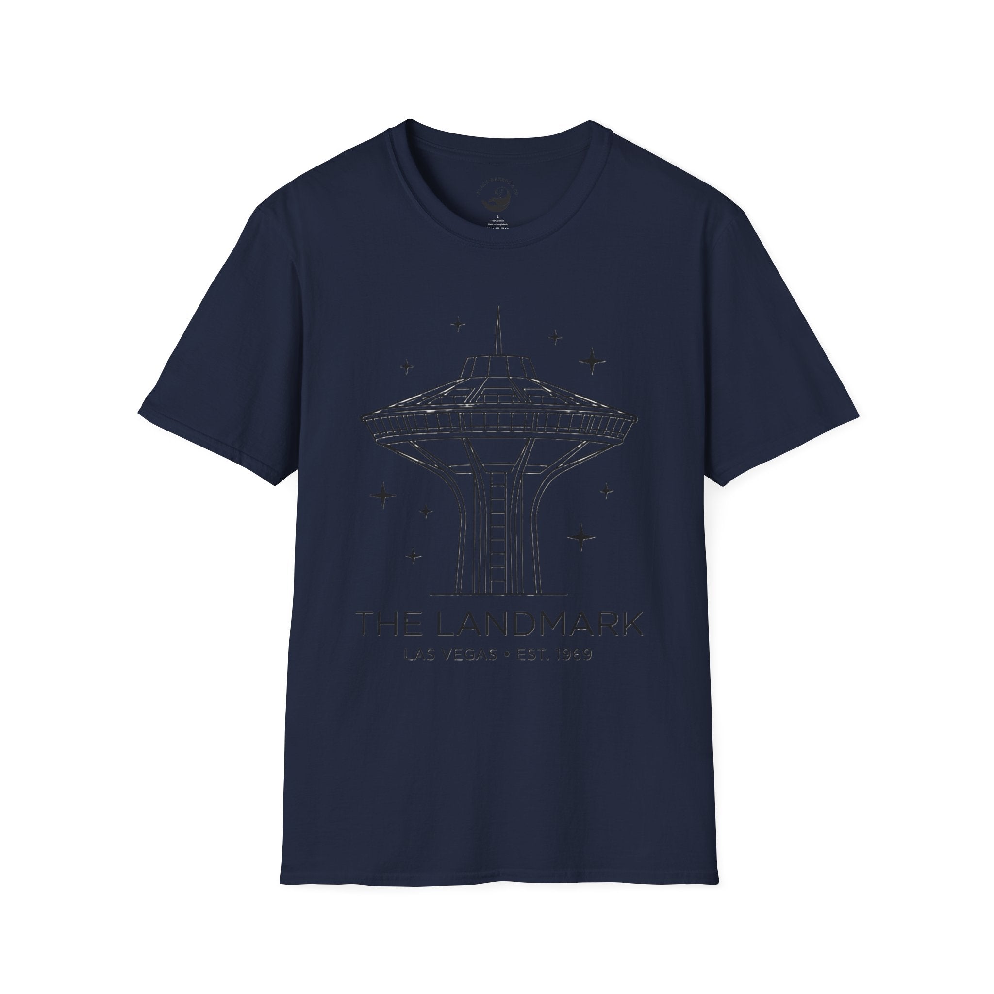 Las Vegas Landmark Adult T-Shirt — The Landmark Retro Space Needle Illustration