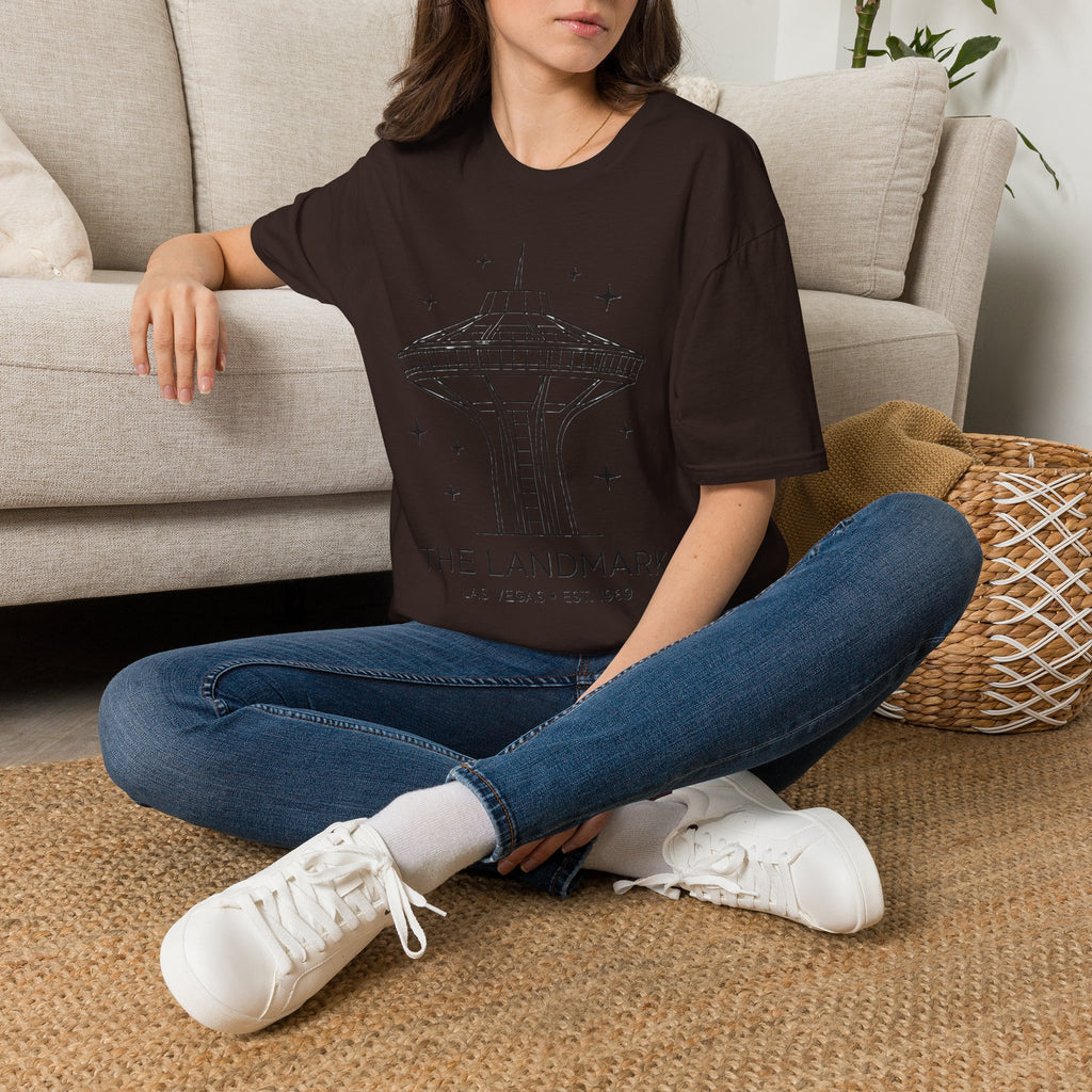 Las Vegas Landmark Adult T-Shirt — The Landmark Retro Space Needle Illustration