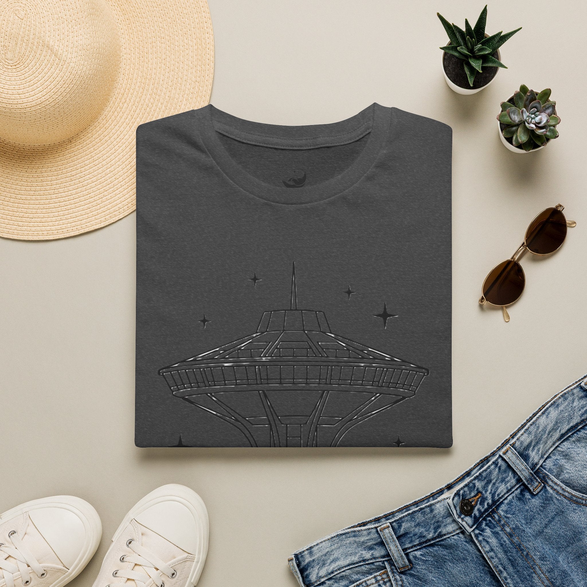 Las Vegas Landmark T-Shirt — The Landmark Retro Space Needle Illustration