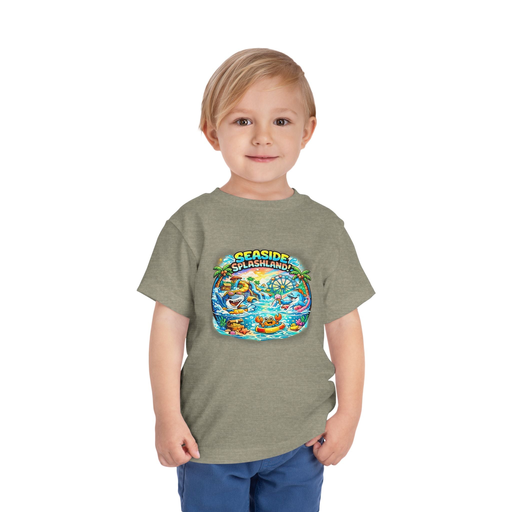 Seaside Splashland Toddler Tee — Cute Water Park Graphic Shirt
