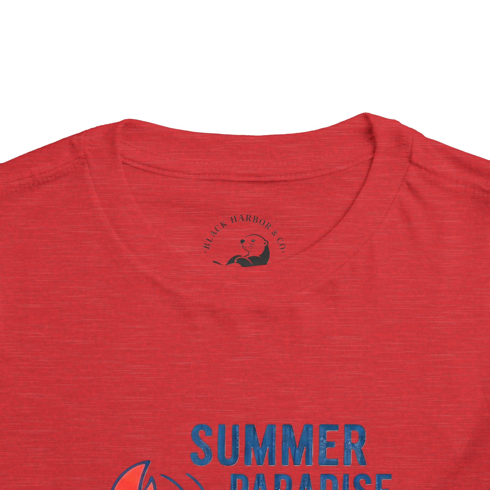 Summer Paradise Toddler Tee — Amusement Crew Whale & Lobster Graphic