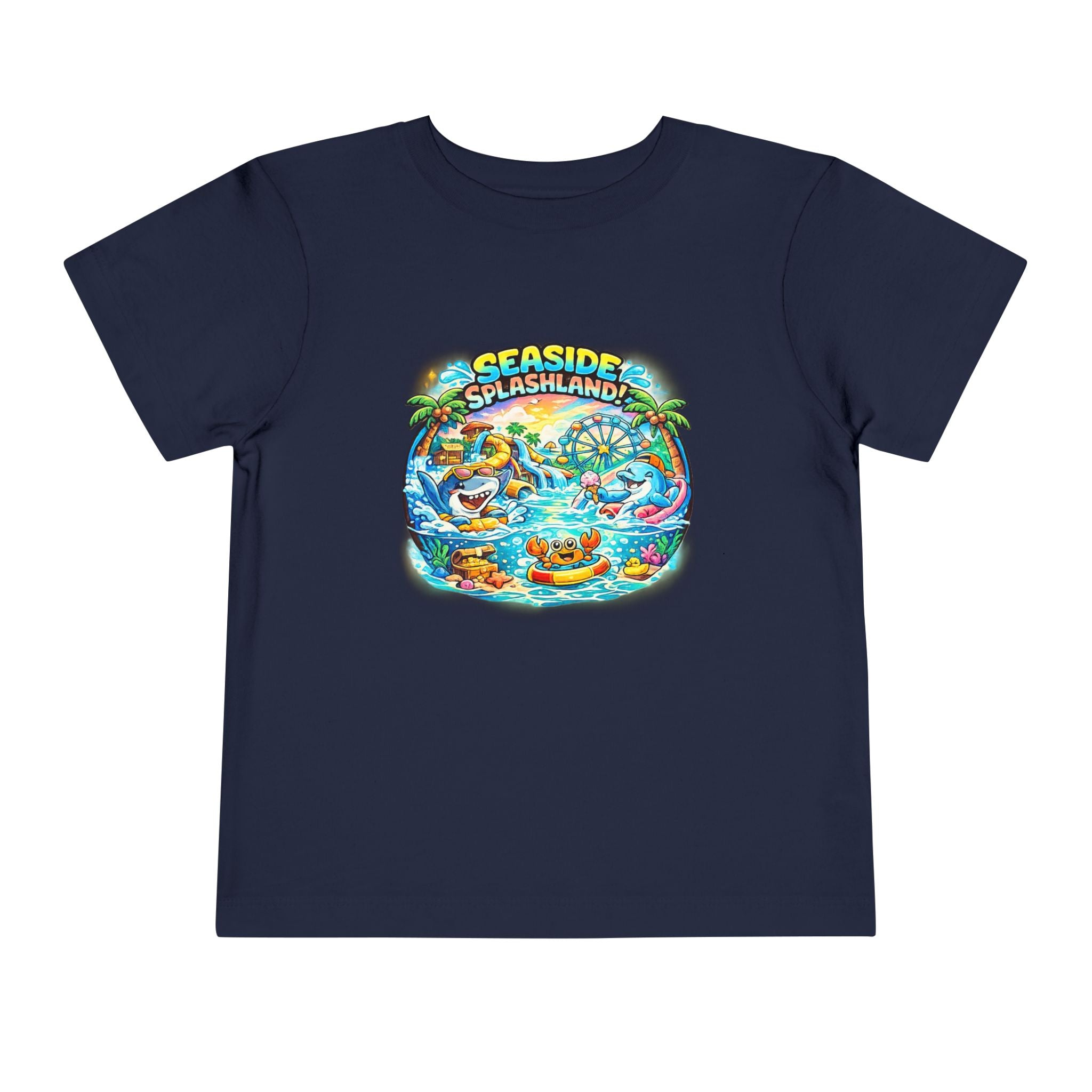 Seaside Splashland Toddler Tee — Cute Water Park Graphic Shirt
