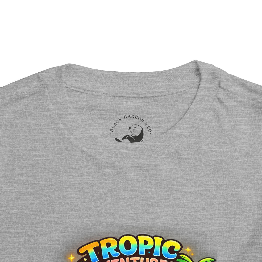 Toddler Tee — 'Tropic Adventures' Cute Beach Cartoon Shirt