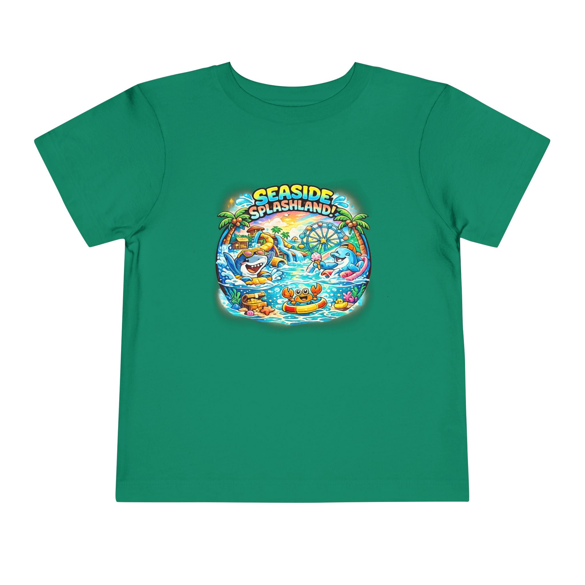 Seaside Splashland Toddler Tee — Cute Water Park Graphic Shirt