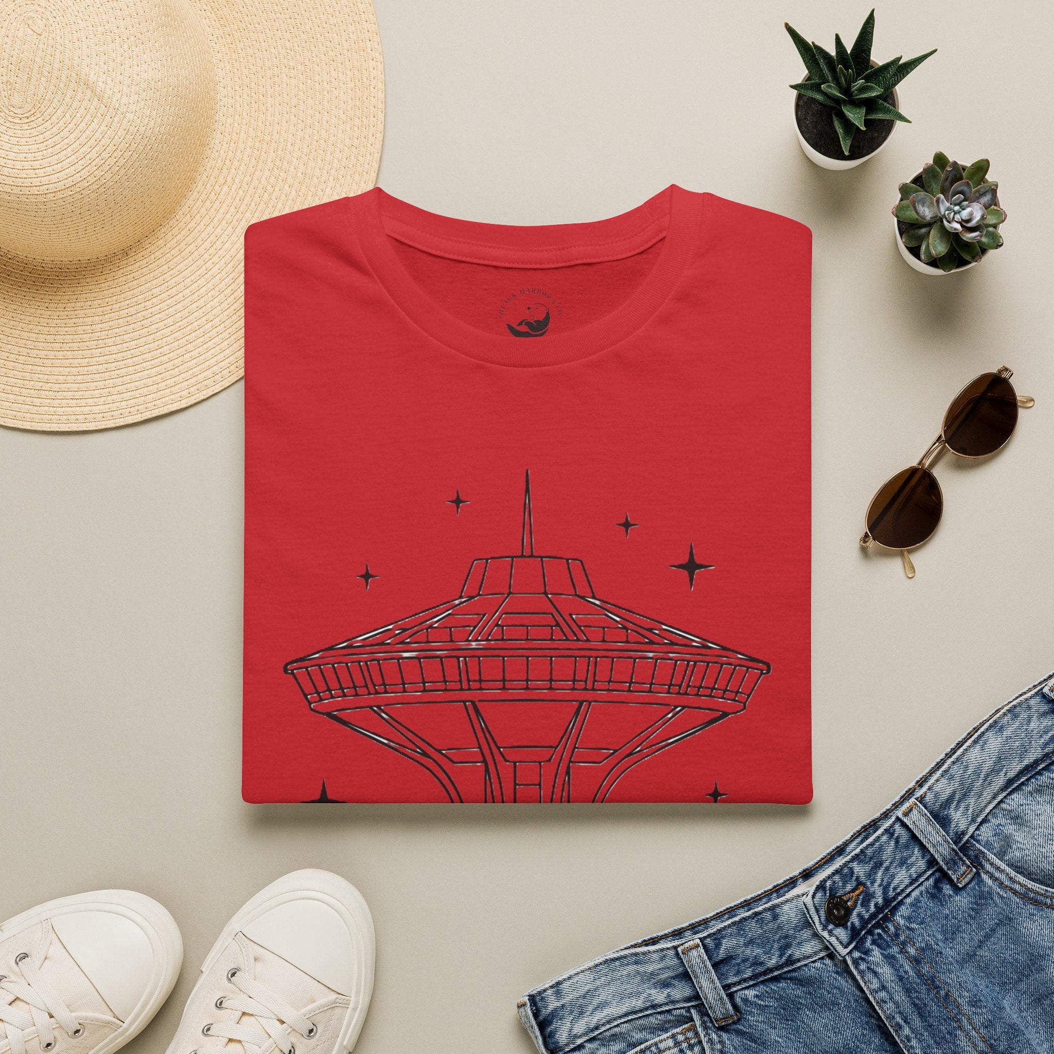 Las Vegas Landmark T-Shirt — The Landmark Retro Space Needle Illustration