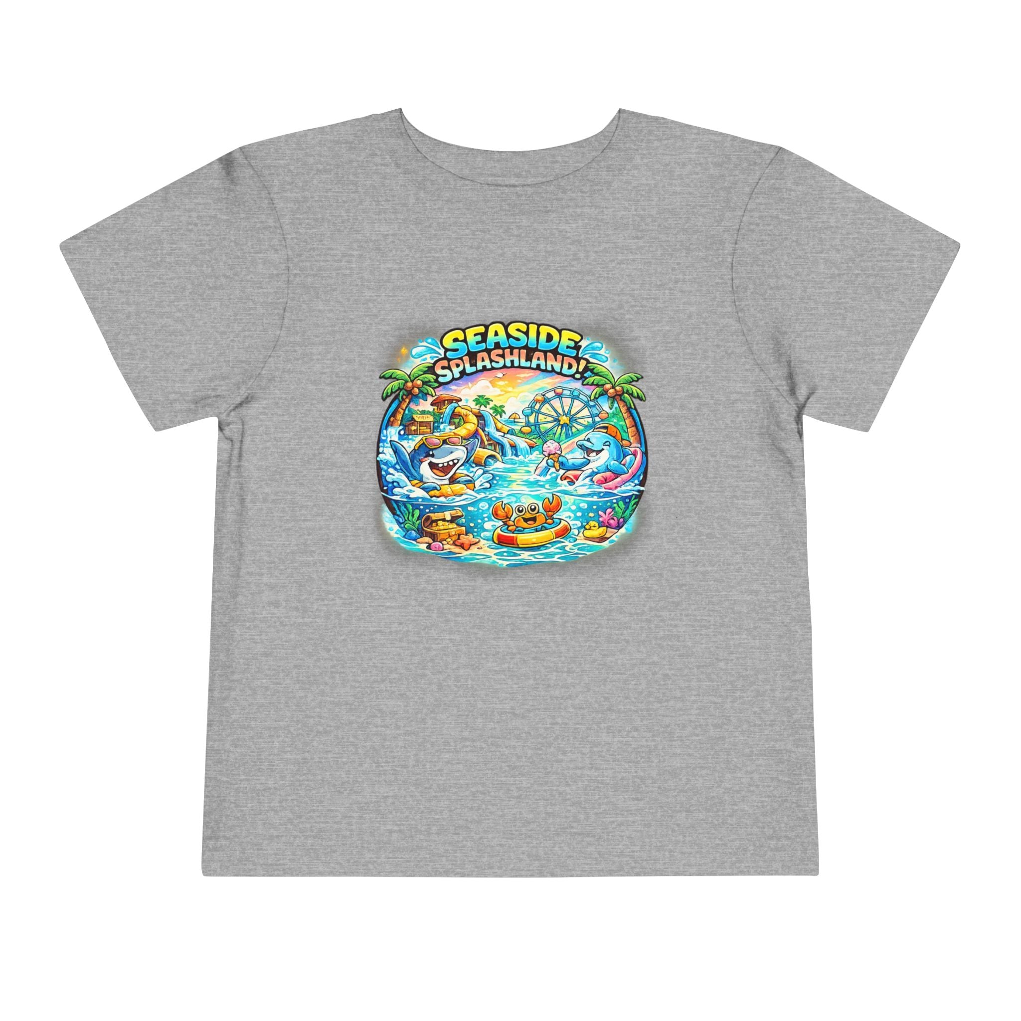 Seaside Splashland Toddler Tee — Cute Water Park Graphic Shirt