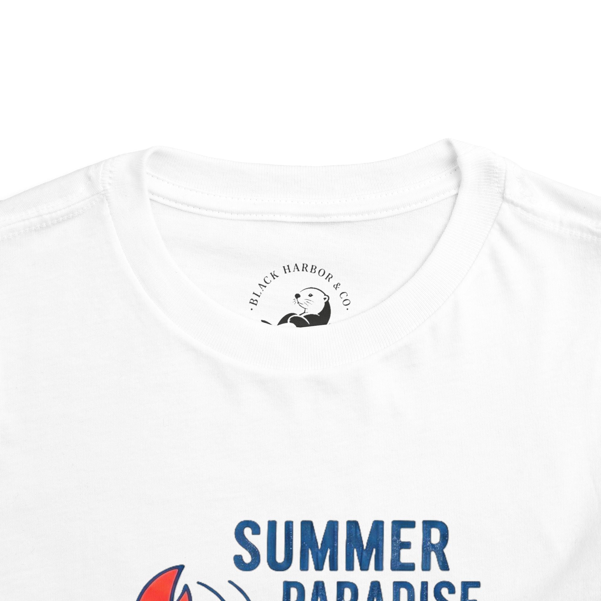 Summer Paradise Toddler Tee — Amusement Crew Whale & Lobster Graphic