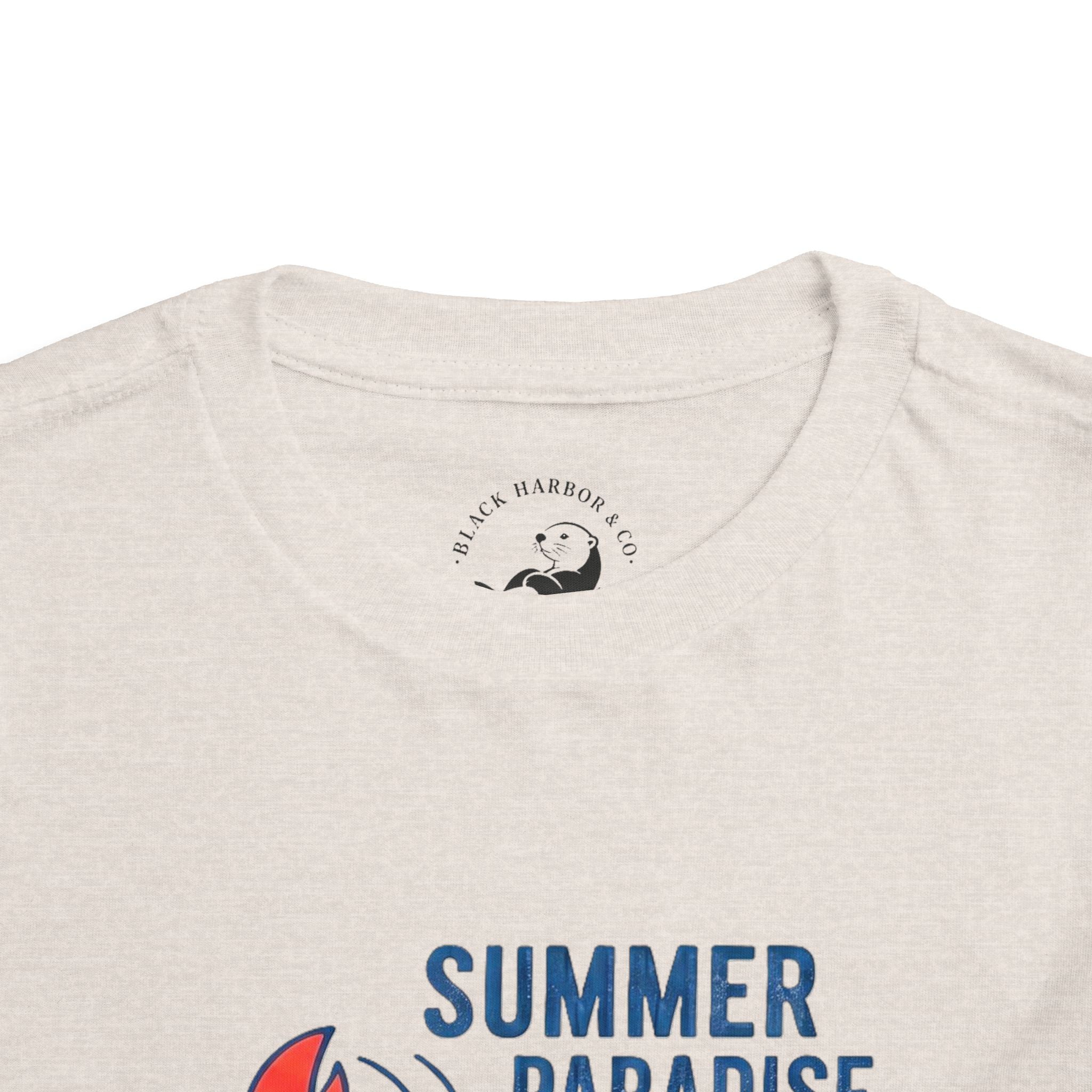 Summer Paradise Toddler Tee — Amusement Crew Whale & Lobster Graphic