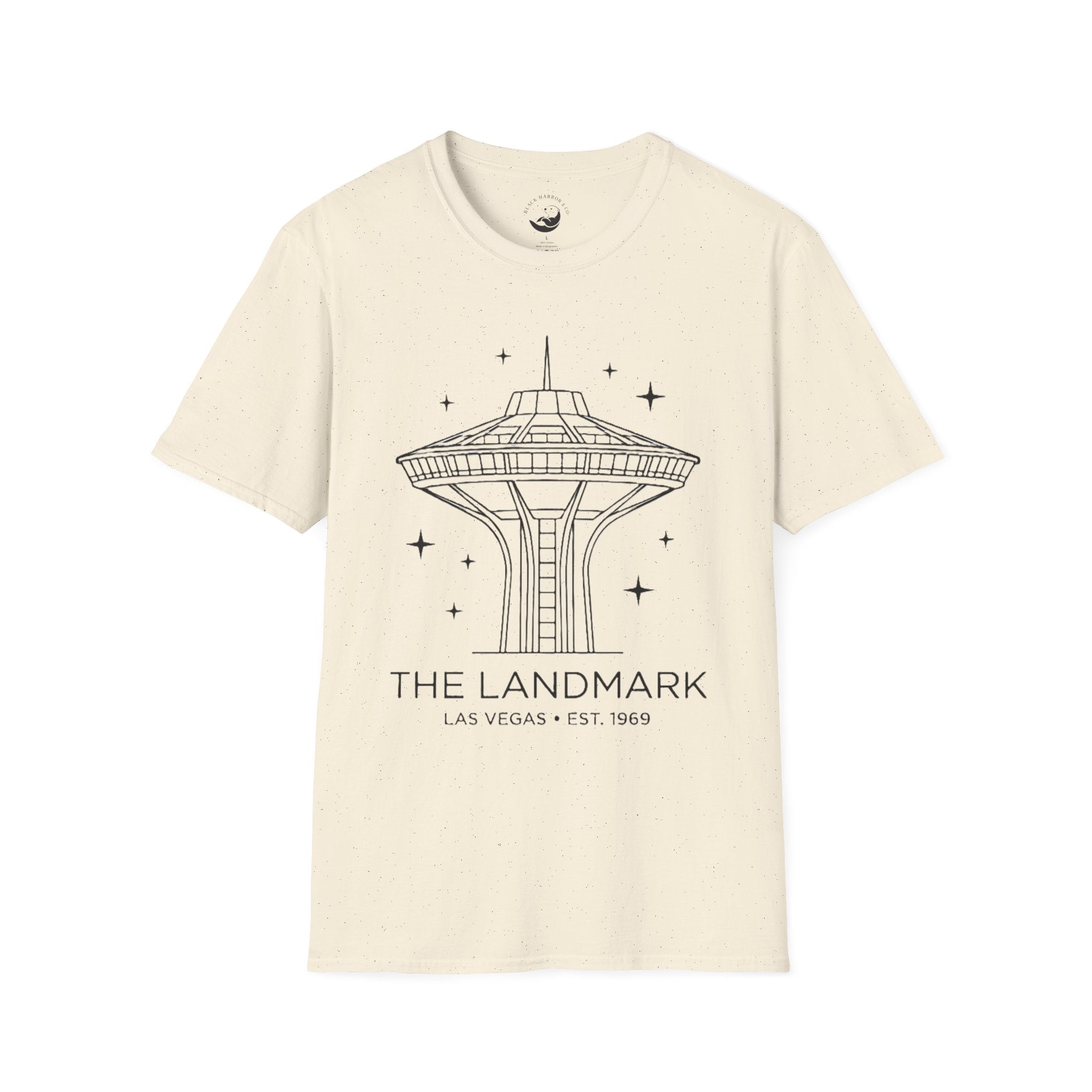 Las Vegas Landmark Adult T-Shirt — The Landmark Retro Space Needle Illustration