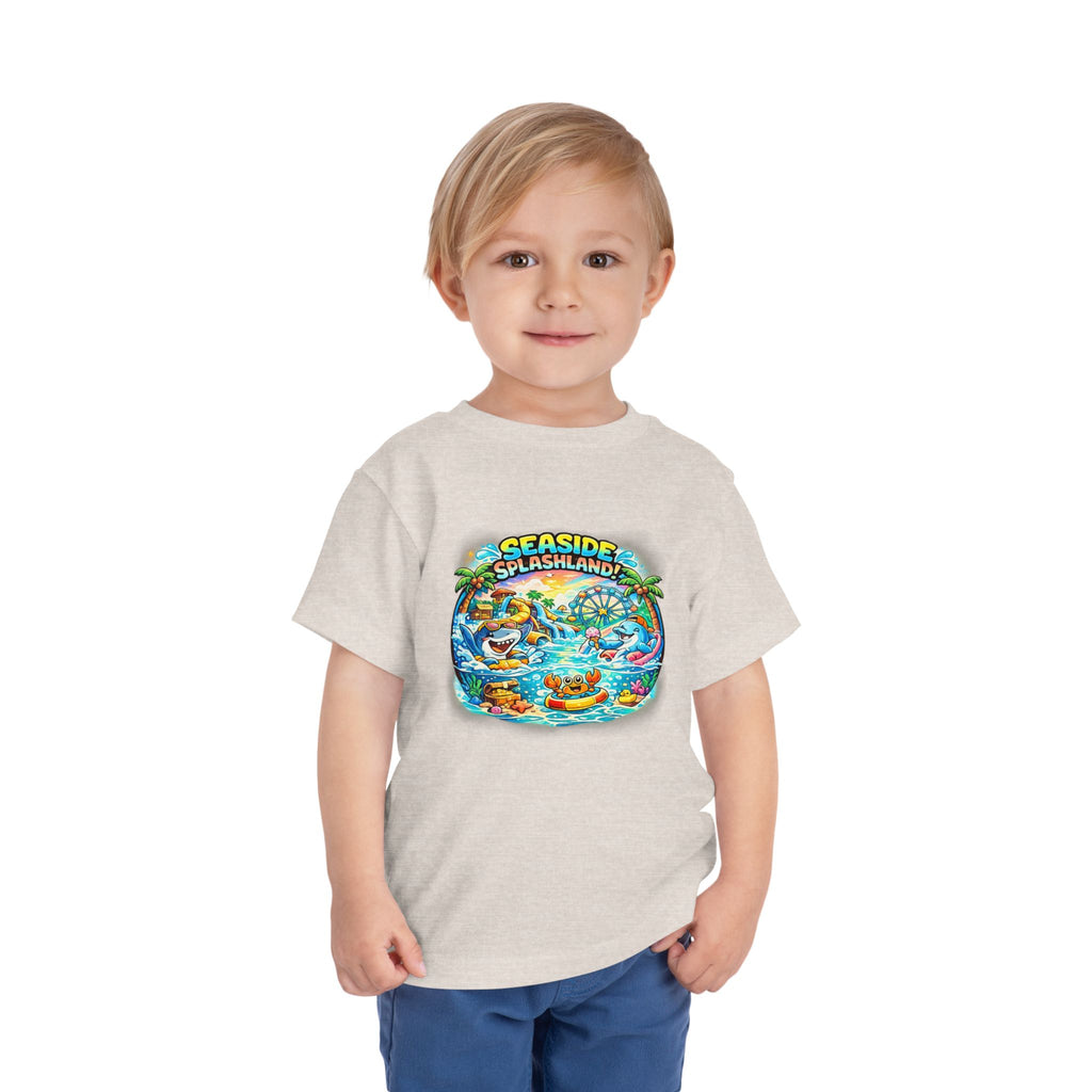 Seaside Splashland Toddler Tee — Cute Water Park Graphic Shirt