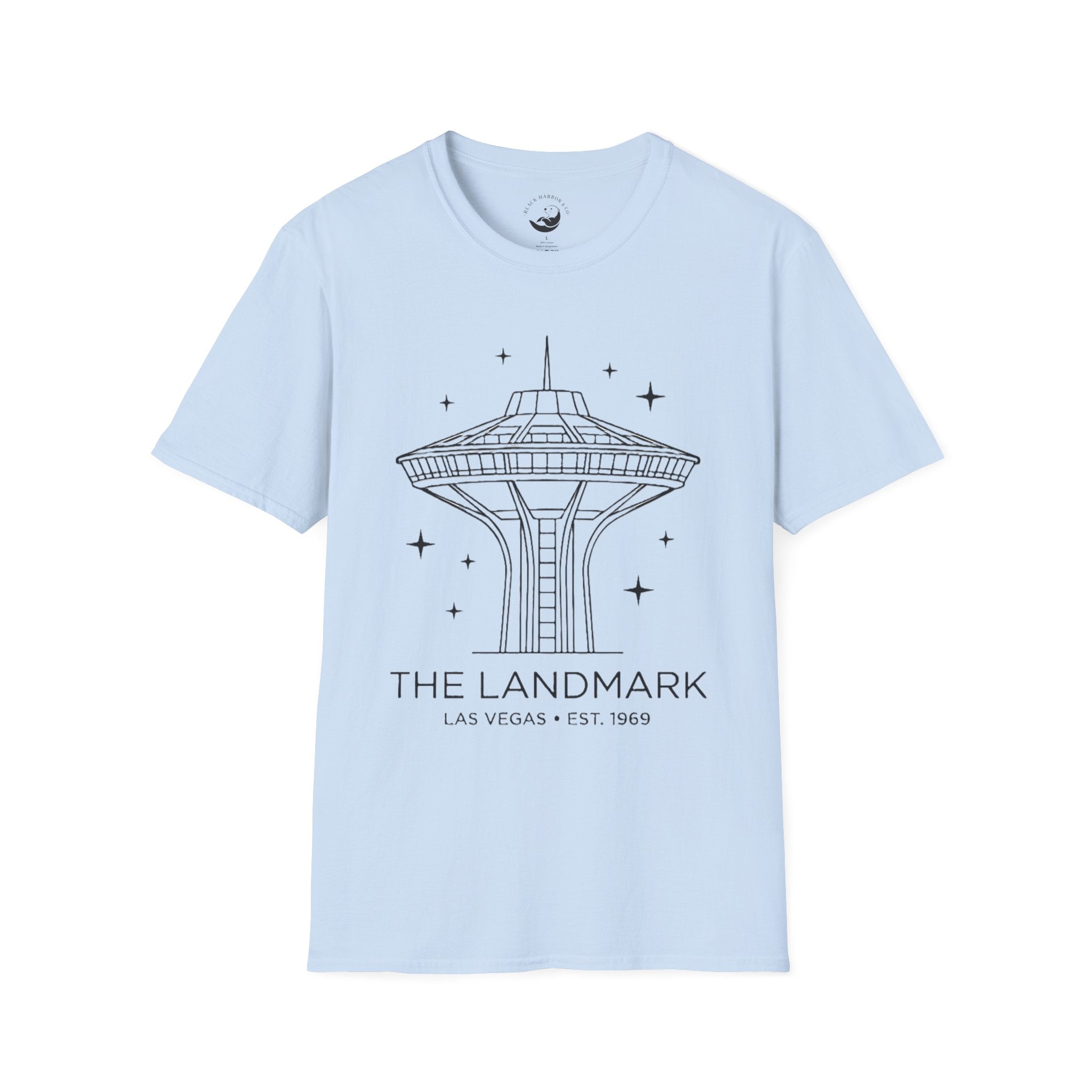 Las Vegas Landmark Adult T-Shirt — The Landmark Retro Space Needle Illustration