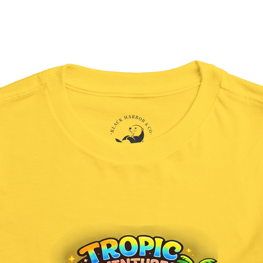 Toddler Tee — 'Tropic Adventures' Cute Beach Cartoon Shirt