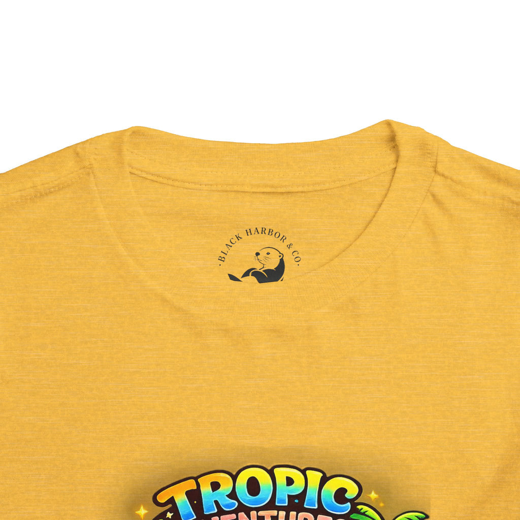 Toddler Tee — 'Tropic Adventures' Cute Beach Cartoon Shirt