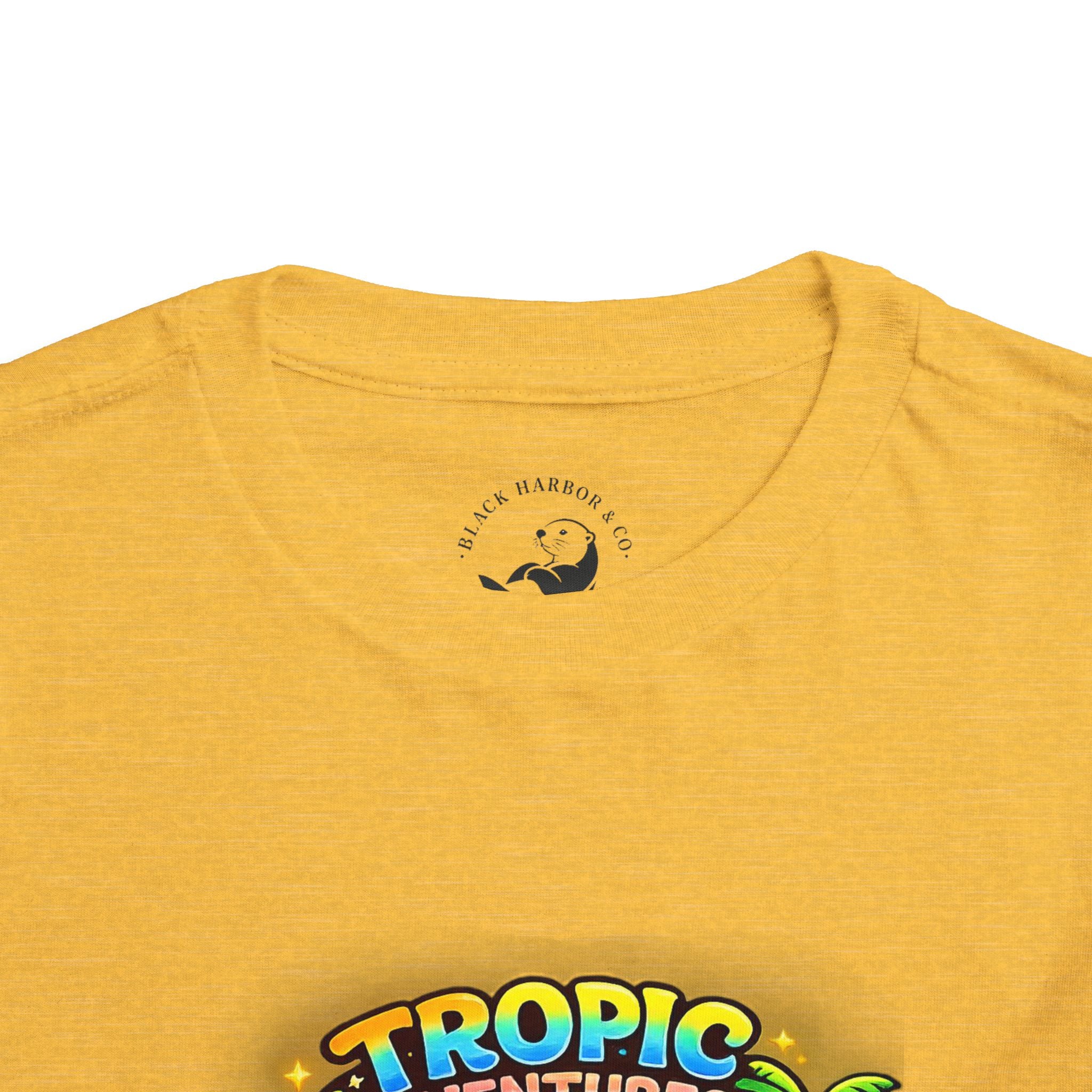 Toddler Tee — 'Tropic Adventures' Cute Beach Cartoon Shirt