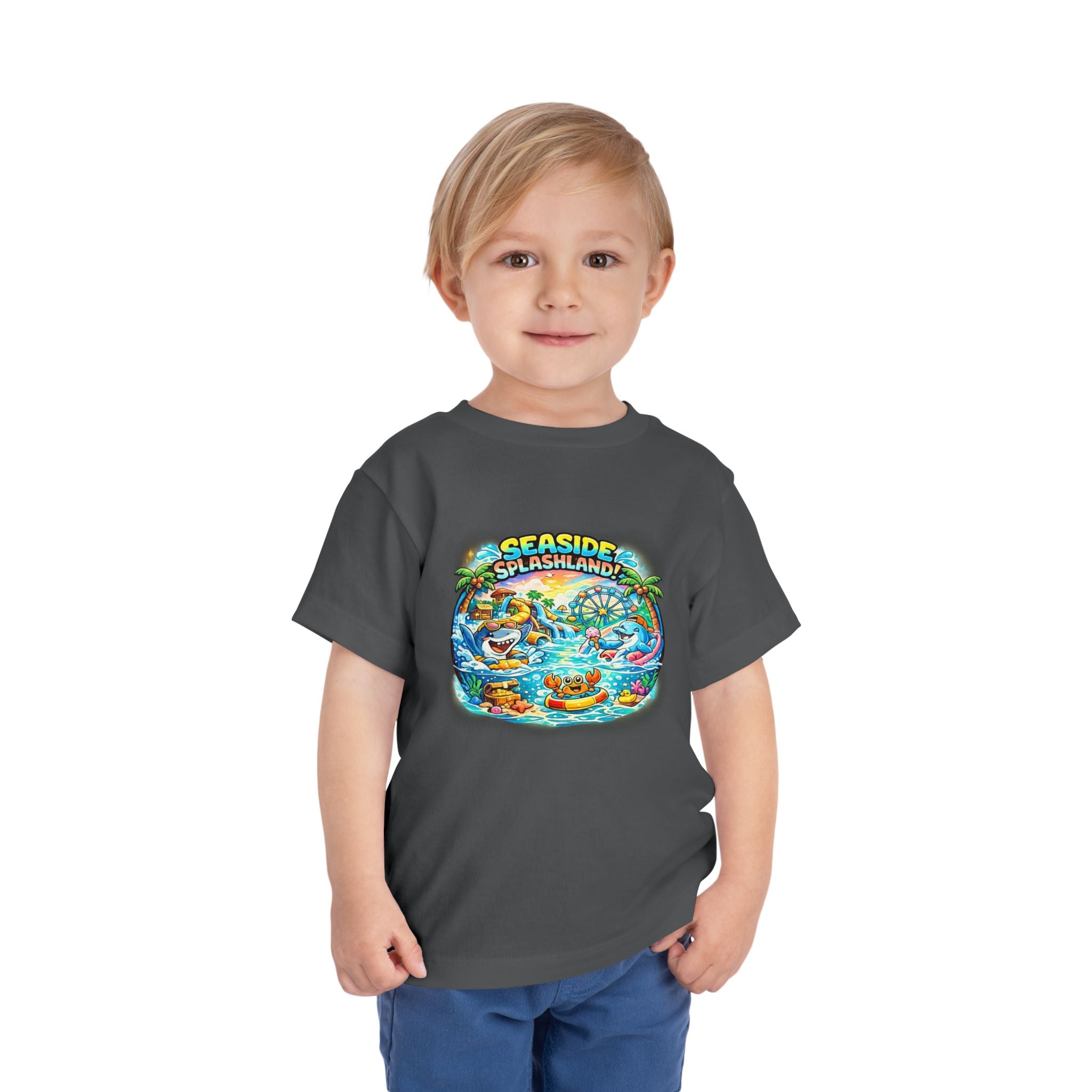 Seaside Splashland Toddler Tee — Cute Water Park Graphic Shirt