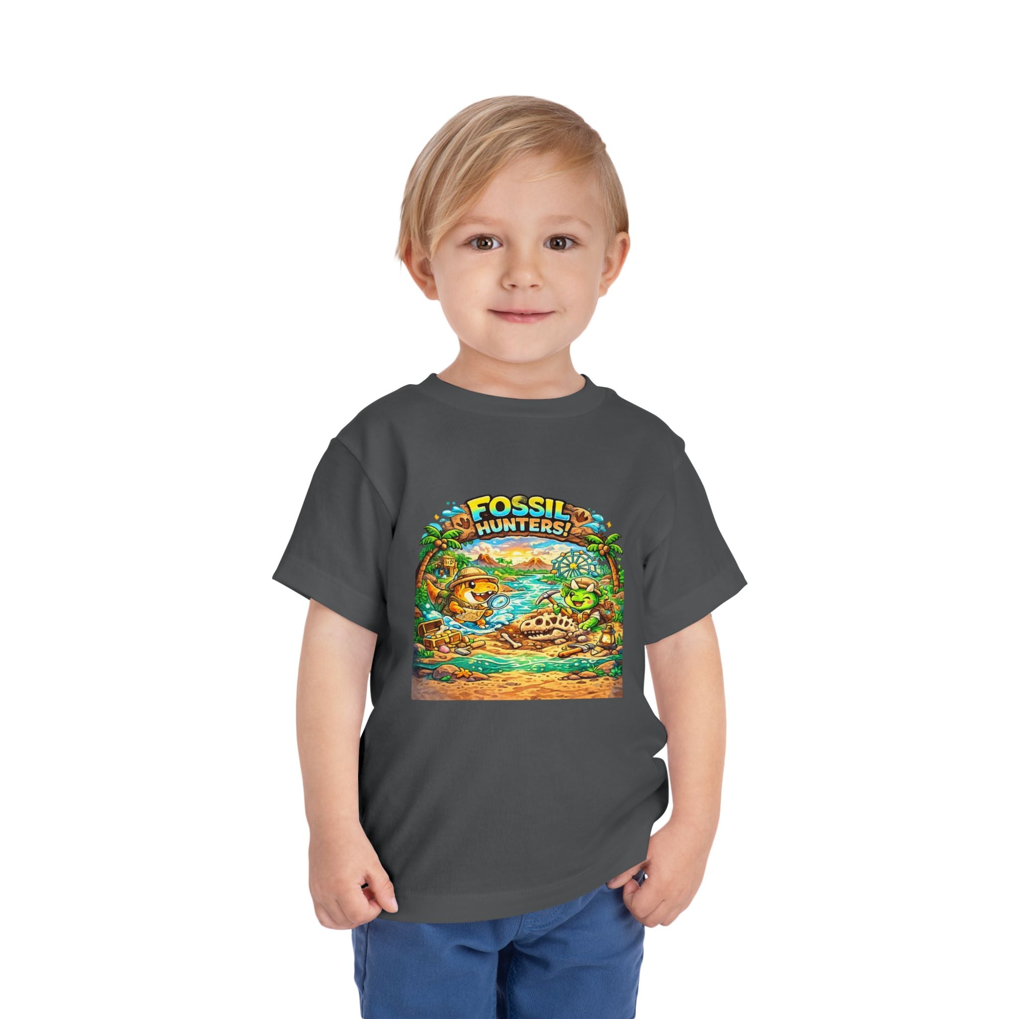 Toddler Tee — "Fossil Hunters" Dino Adventure Graphic