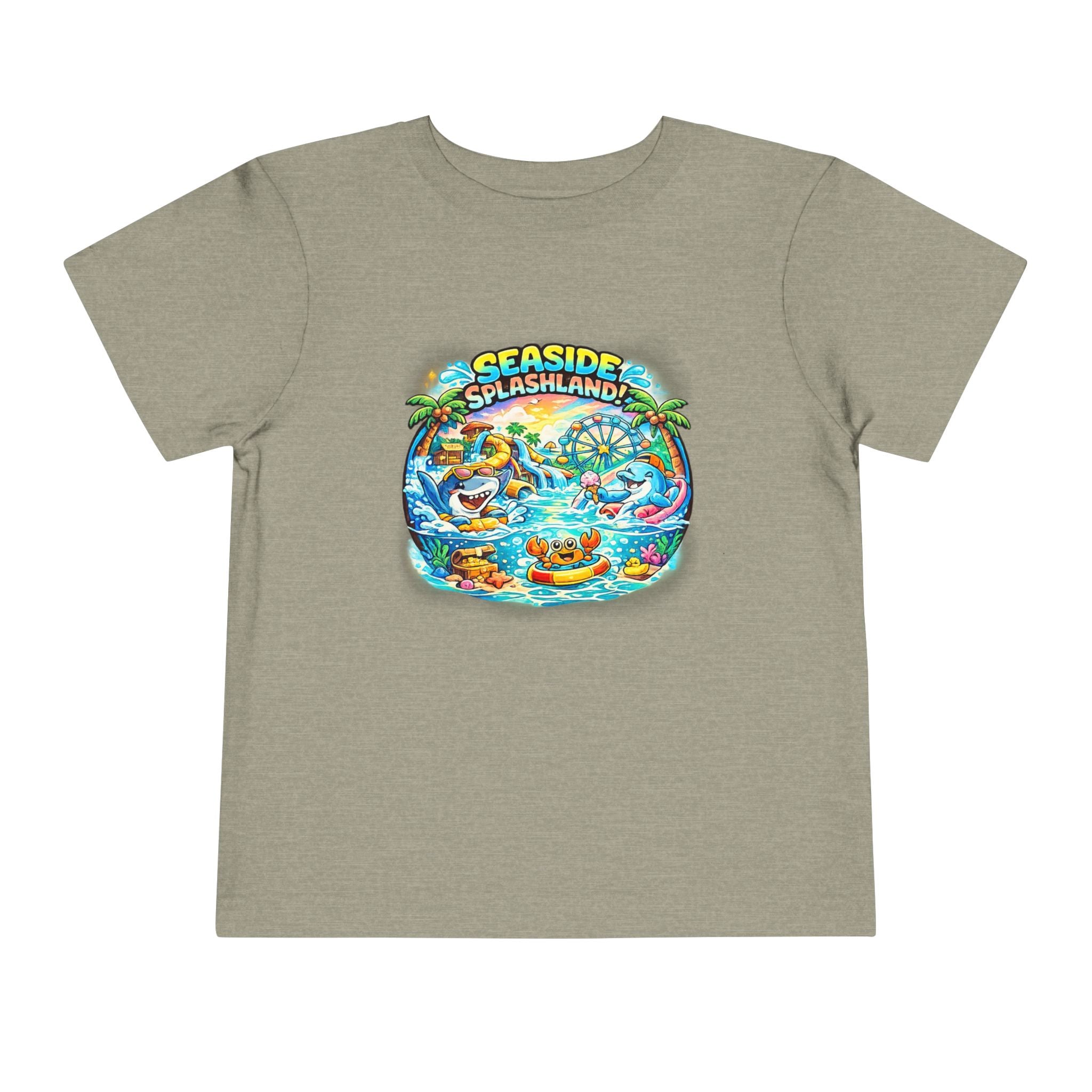 Seaside Splashland Toddler Tee — Cute Water Park Graphic Shirt
